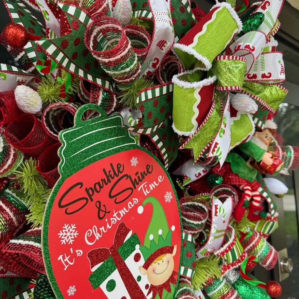 Elf Christmas Wreath